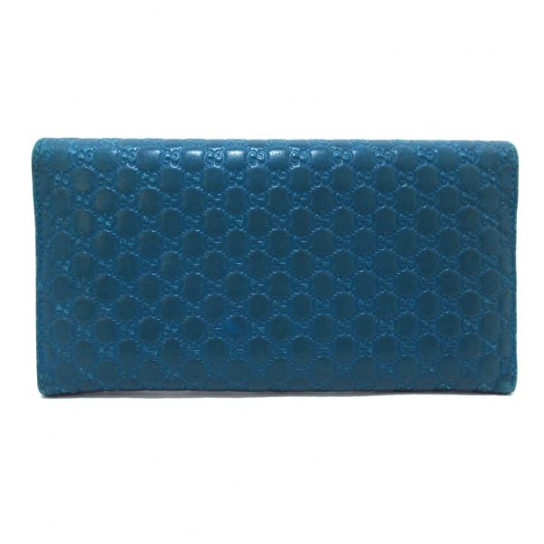 37773496 2 Gucci Micro Guccisima Long Wallet Blue Green