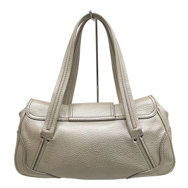 37777915 3 Celine Large Chouquette Leather Shoulder Bag Silver