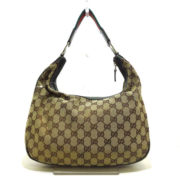 37779044 3 Gucci Gg Pattern Sherry Jacquard Shoulder Bag Beige