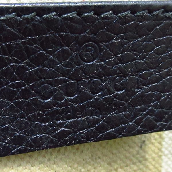 37779963 7 Gucci Print Leather Waist Pouch Black