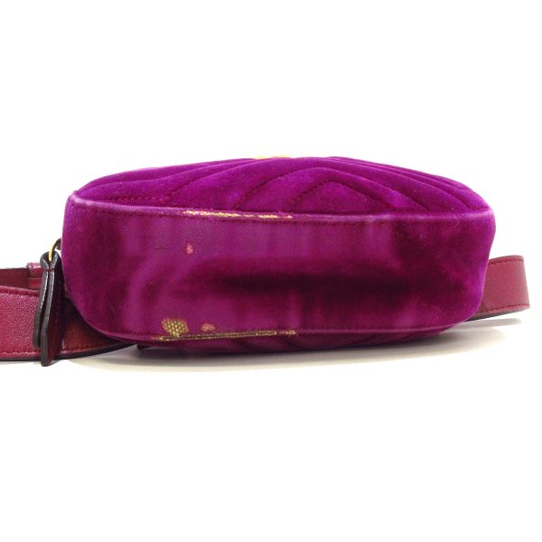 37780538 4 Gucci Gg Marmont Velor Waist Pouch Purple