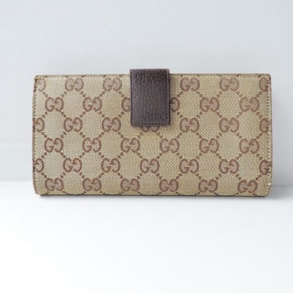 37780582 2 Gucci Eclipse Gg Pattern Jacquard Wallet Beige