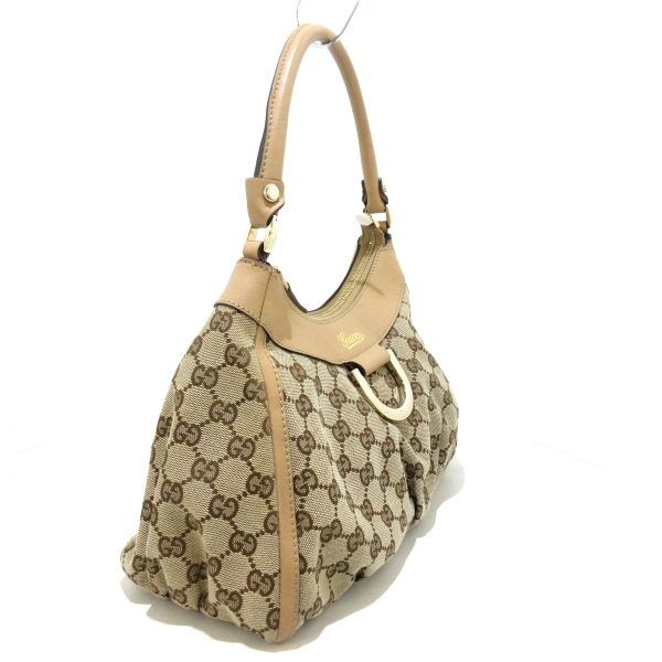 37780907 2 Gucci Abbey Gg Pattern Jacquard Shoulder Bag Beige