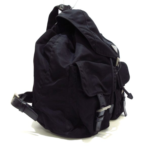 37780915 2 Prada Rucksack Nylon Leather Black