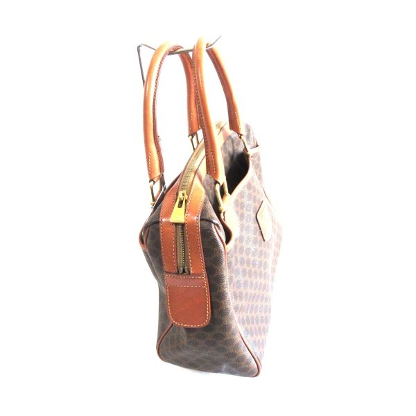 37781290 2 Celine Macadam Pattern PVC Handbag Brown