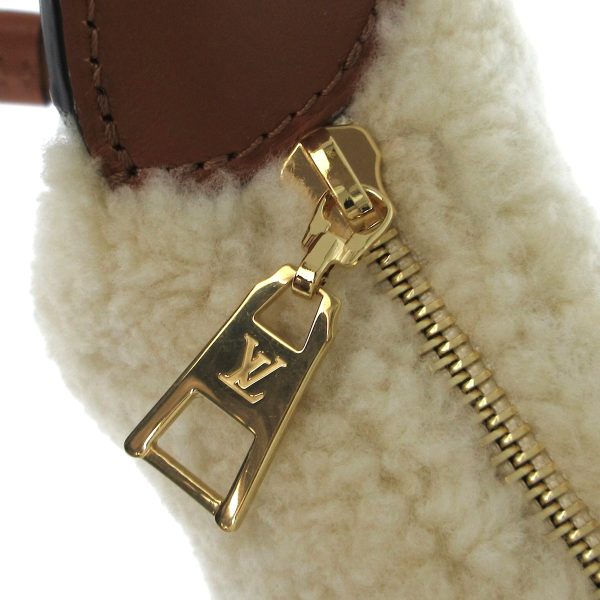 37782882 10 Louis Vuitton Over the Moon Shearling Shoulder Bag Creme Marron