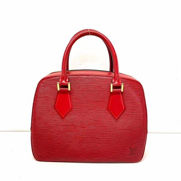 37783962 1 Louis Vuitton Sablon Leather Handbag Castilian Red