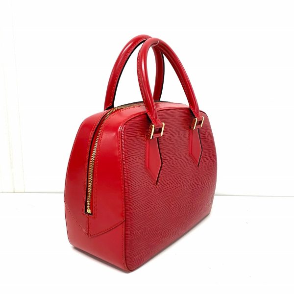 37783962 2 Louis Vuitton Sablon Leather Handbag Castilian Red