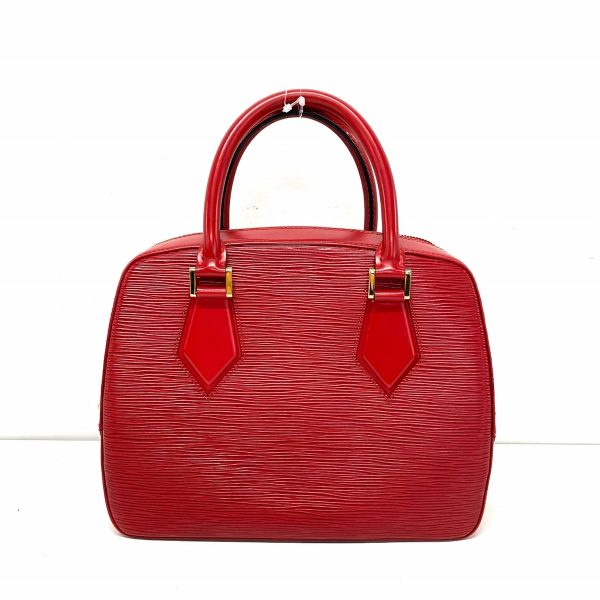 37783962 3 Louis Vuitton Sablon Leather Handbag Castilian Red