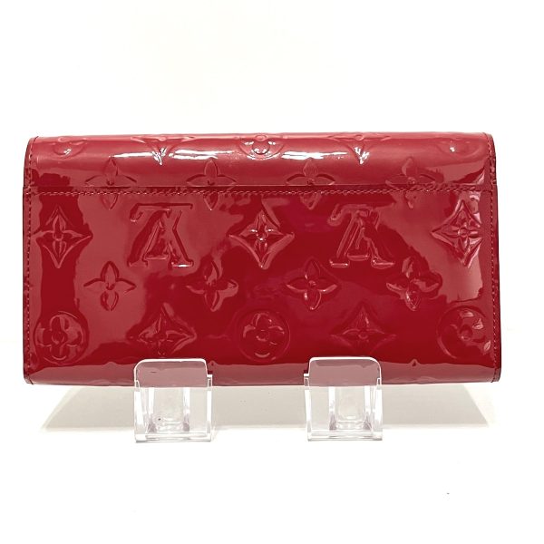 37785044 2 Louis Vuitton Portefeuille Sarah Long Wallet Patent Leather Rose Andian