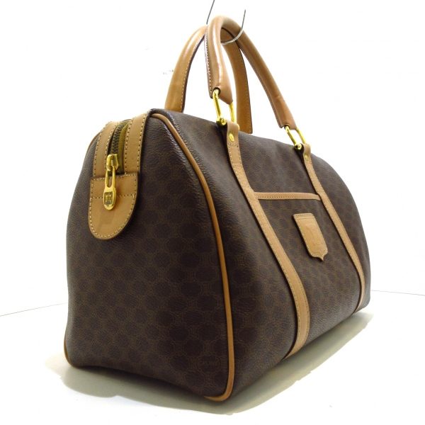 37788889 2 Celine Macadam Pattern PVC Handbag Brown