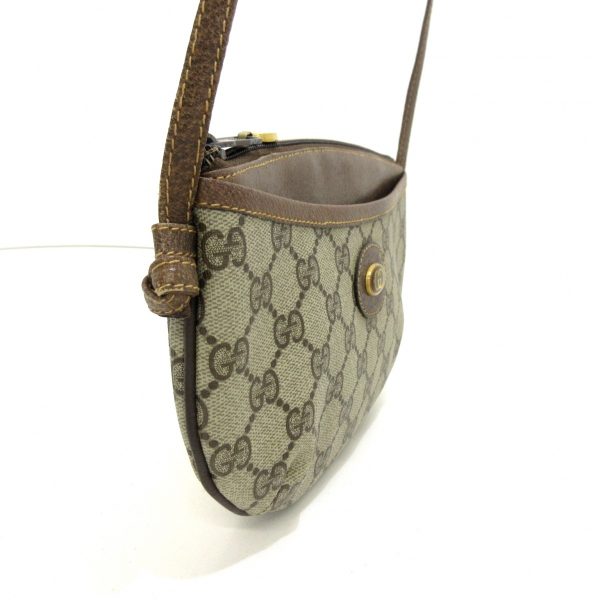 37788894 2 Gucci Old Gucci Shoulder Bag Gray Beige Dark Brown