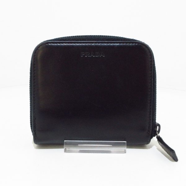 37788923 1 Prada Bifold Wallet Leather Black