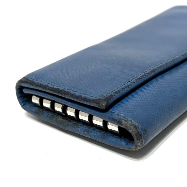 37790931 6 Prada Key Case Leather Blue