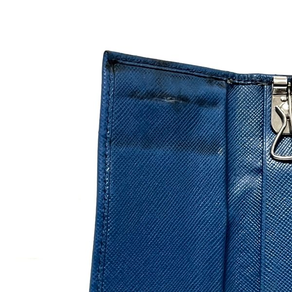 37790931 7 Prada Key Case Leather Blue