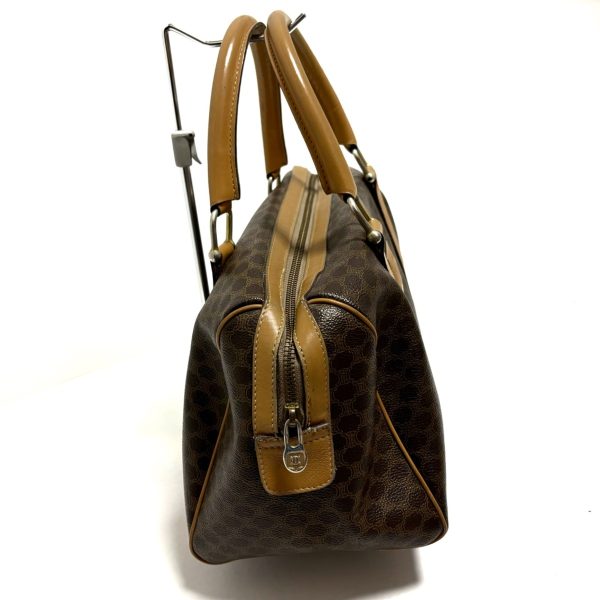 37791095 2 Celine Macadam Pattern PVC Handbag Brown