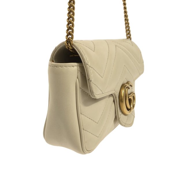 37791291 2 Gucci Gg Marmont Leather Quilted Super Mini Bag Ivory