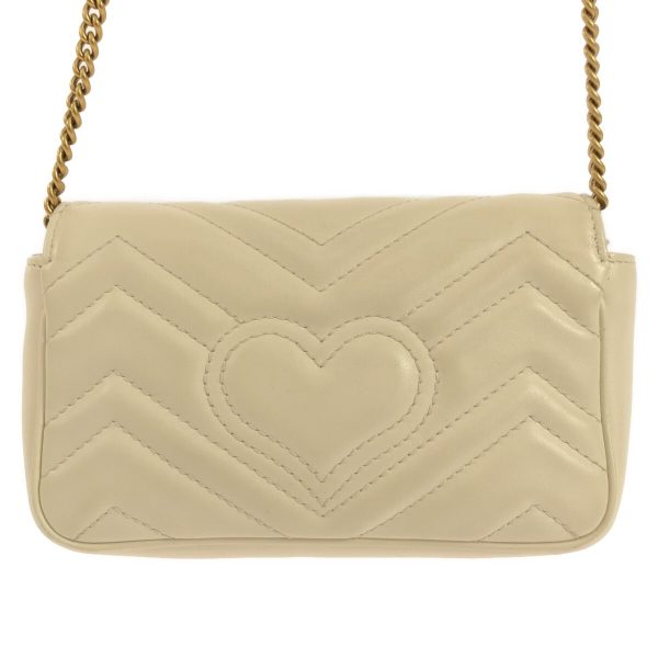 37791291 3 Gucci Gg Marmont Leather Quilted Super Mini Bag Ivory