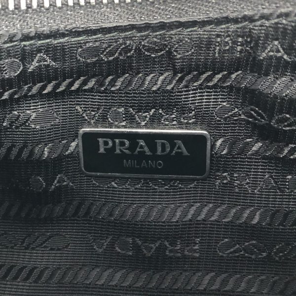 37793441 7 Prada Shoulder Bag Nylon Saffiano Leather Black