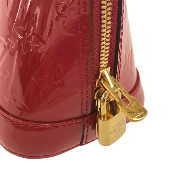 37794250 11 Louis Vuitton Alma Patent Leather Handbag Rose Andian