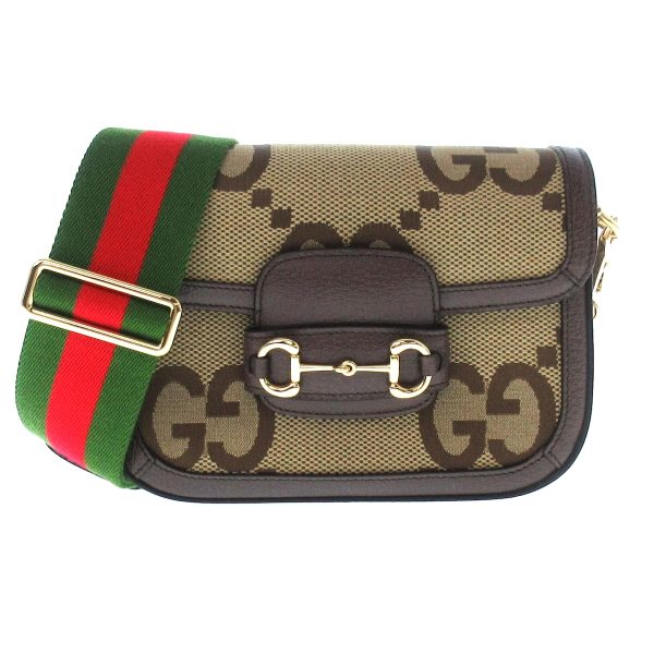 37794296 1 Gucci Horsebit 1955 Jacquard Mini Bag Beige