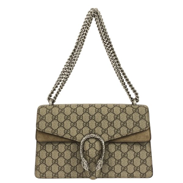 37794826 1 Gucci Dionysus Gg Supreme Pvc Shoulder Bag Gray Beige