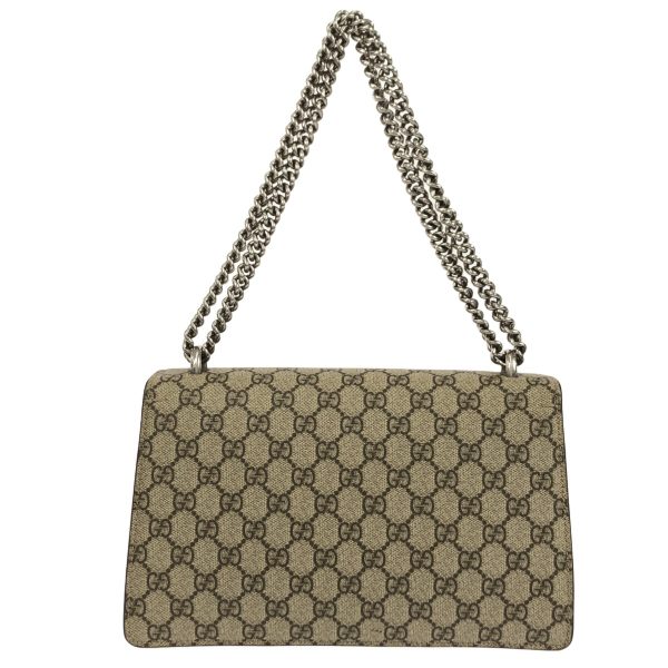 37794826 3 Gucci Dionysus Gg Supreme Pvc Shoulder Bag Gray Beige