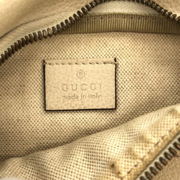 37794847 7 Gucci Print Leather Waist Pouch Ivory