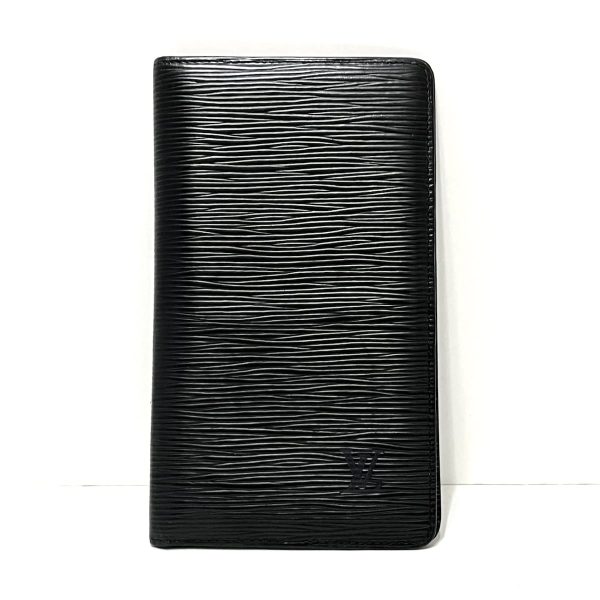 37794873 1 Louis Vuitton Porte Chequier Carte Credit Leather Long Wallet Noir