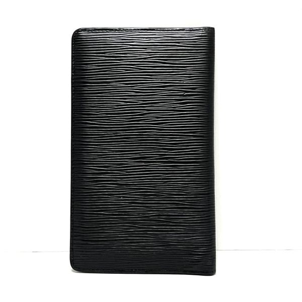 37794873 2 Louis Vuitton Porte Chequier Carte Credit Leather Long Wallet Noir