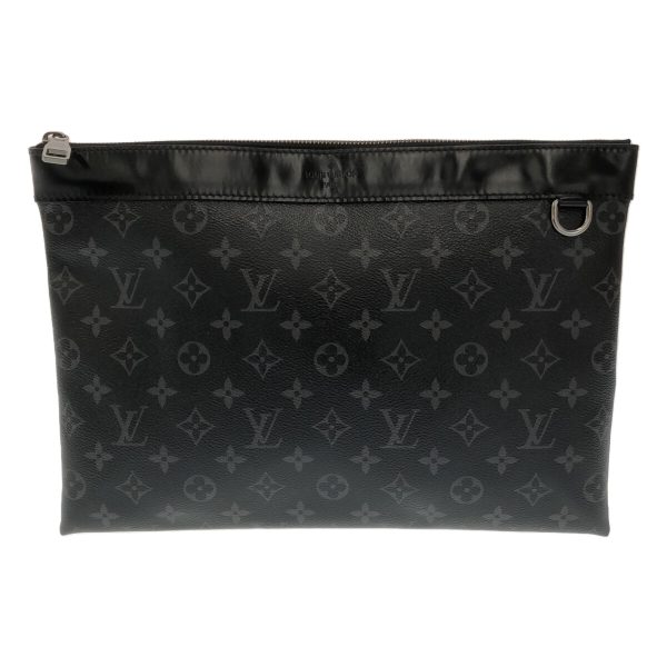 37795652 1 Louis Vuitton Pochette Discovery Clutch Bag Monogram Eclipse Canvas