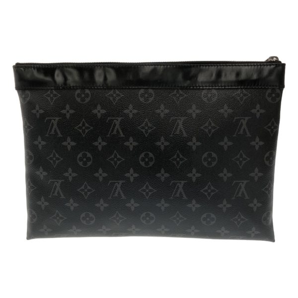 37795652 3 Louis Vuitton Pochette Discovery Clutch Bag Monogram Eclipse Canvas