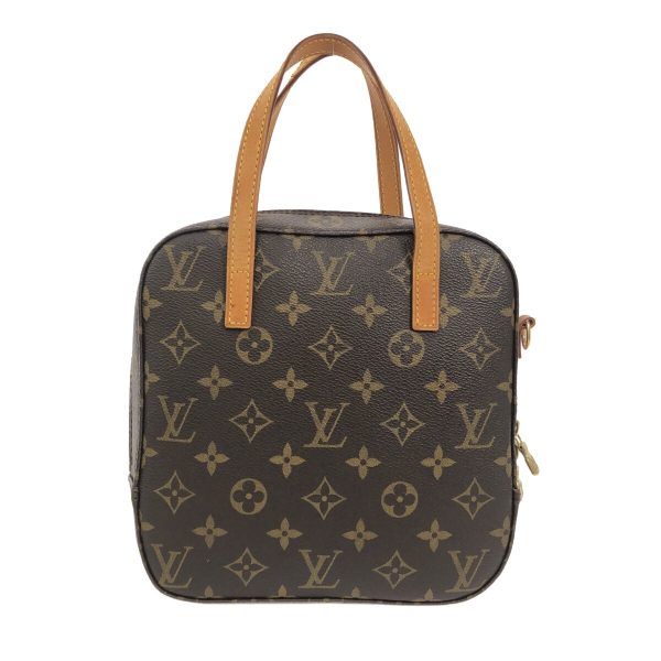 37798632 3 Louis Vuitton Spontini Monogram Canvas Handbag Brown