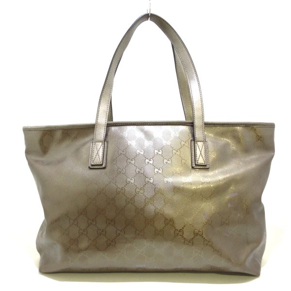 37798686 3 Gucci Pvc Tote Bag Beige