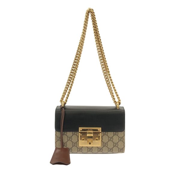 37798694 1 Gucci Padlock GG Supreme Shoulder Bag Beige