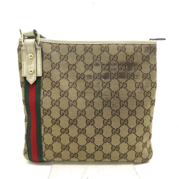 37799323 3 Gucci Gg Pattern Sherry Jacquard Shoulder Bag Beige