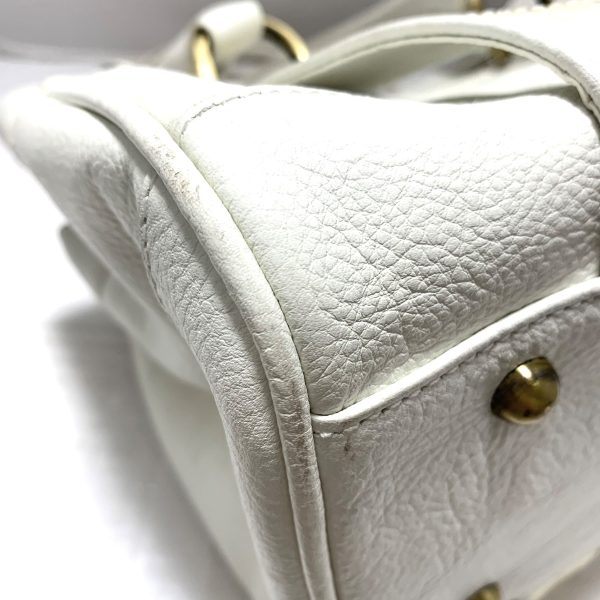 37799951 5 Burberry Tote Bag Leather Enamel White