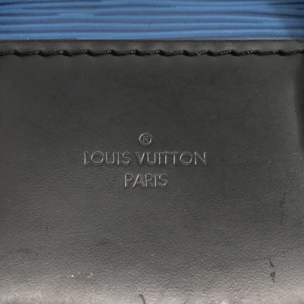 37800741 7 Louis Vuitton Eden Epi Leather Handbag Bicolor Andigo Blue Noir