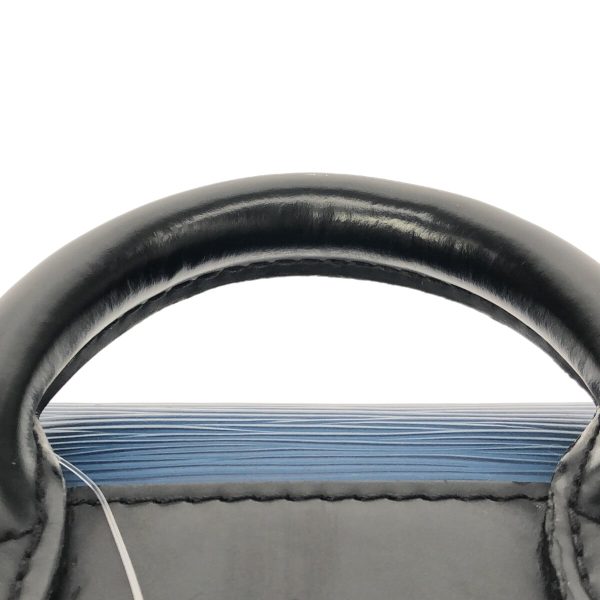 37800741 9 Louis Vuitton Eden Epi Leather Handbag Bicolor Andigo Blue Noir