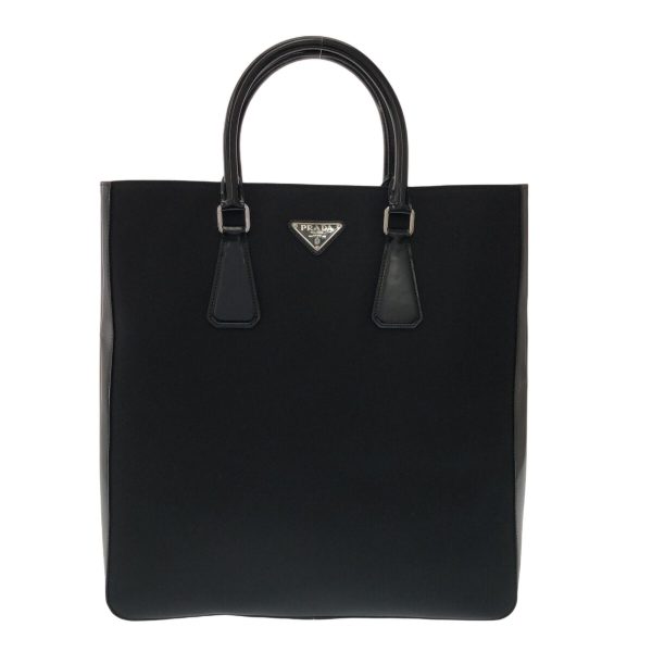 37801270 1 Prada Tote Bag Nylon Leather Black