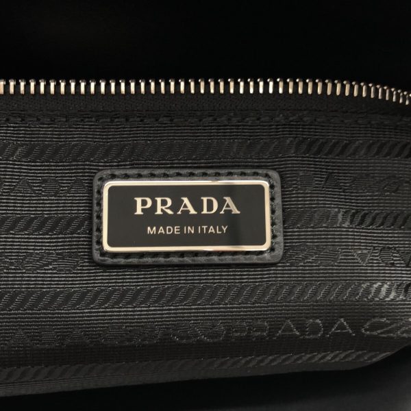 37801270 7 Prada Tote Bag Nylon Leather Black