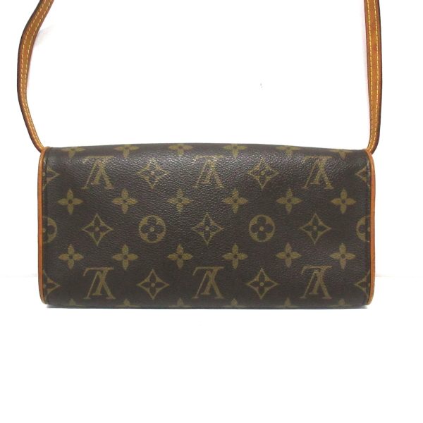 37806045 3 Louis Vuitton Pochette Twin Monogram Canvas Shoulder Bag Brown