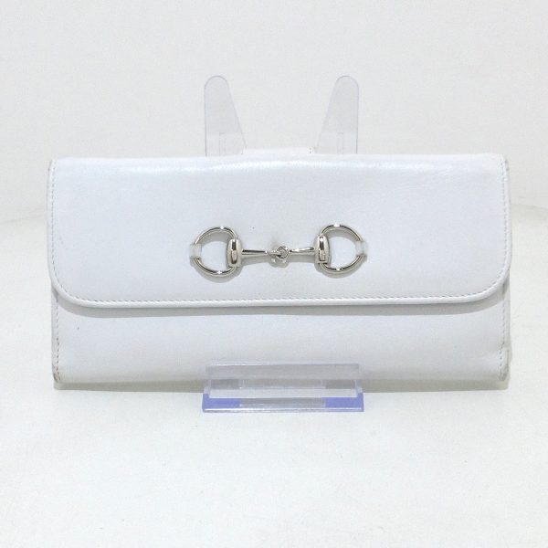 37806190 1 Gucci Horsebit Leather Wallet White