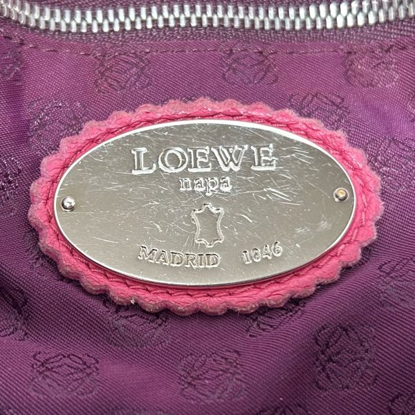 37806258 8 Loewe Flamenco Shoulder Bag Leather Pink