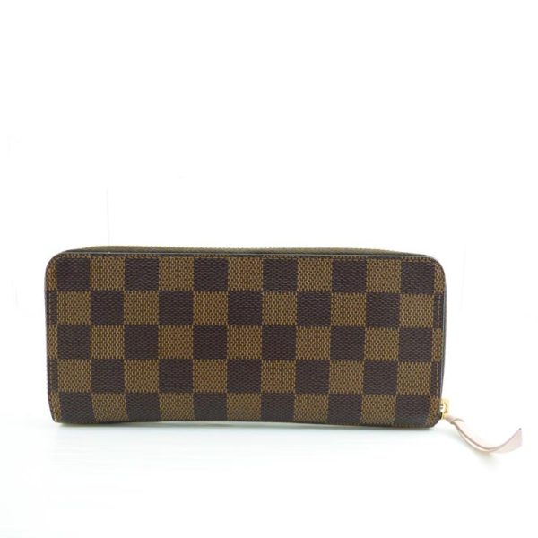 37810 2 Louis Vuitton Portefeuil Clemence Damier Ebene Wallet Rose Ballerine