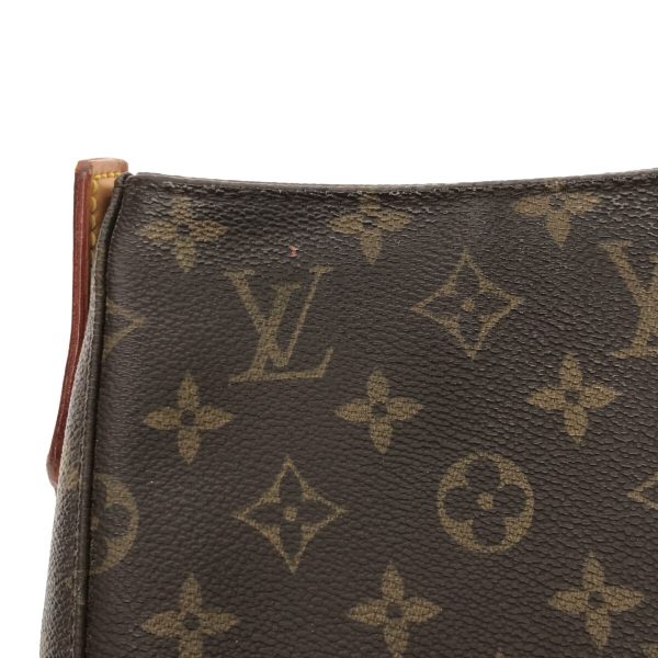 37811021 13 Louis Vuitton Looping Monogram Canvas Shoulder Bag Brown