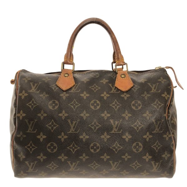 37811042 1 Louis Vuitton Speedy Monogram Canvas Handbag Brown