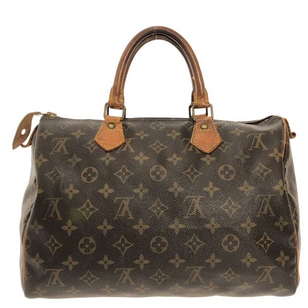 37811042 3 Louis Vuitton Speedy Monogram Canvas Handbag Brown