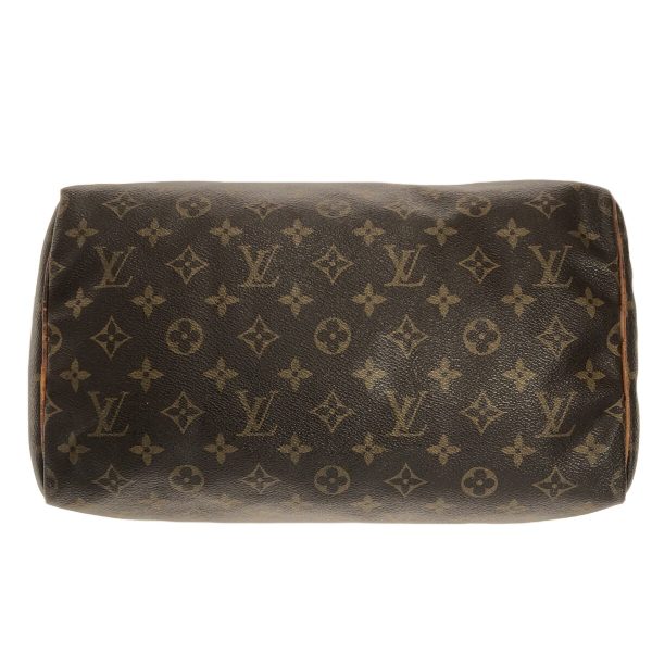 37811042 4 Louis Vuitton Speedy Monogram Canvas Handbag Brown