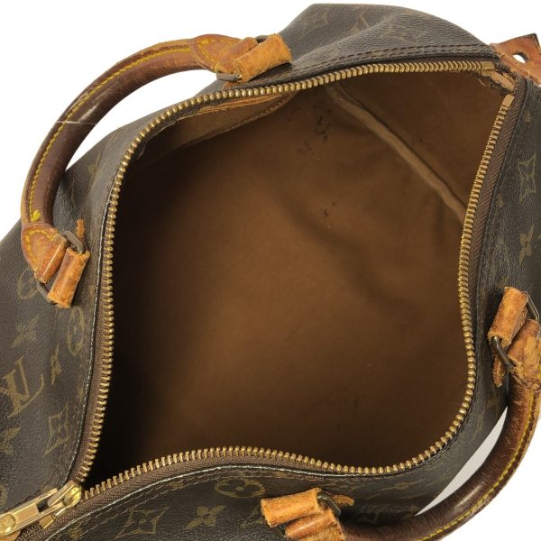 37811042 6 Louis Vuitton Speedy Monogram Canvas Handbag Brown